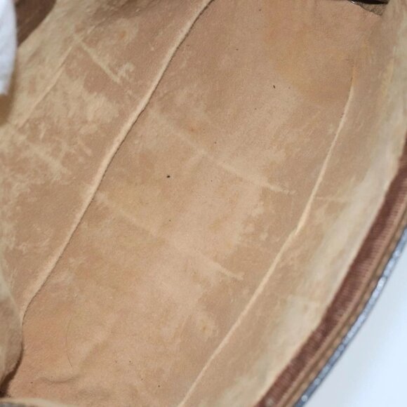 GUCCI GG Supreme Web Sherry Line Clutch Bag PVC Beige 001 014 2125 Auth bs20684 - Picture 9 of 16